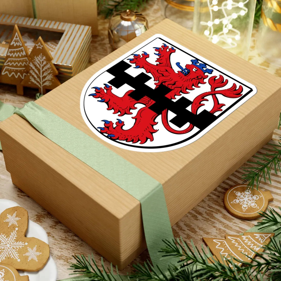 Wappen Leverkusen (Germany) (Coat of Arms) STICKER Vinyl Kiss-Cut Decal - The Sticker Space