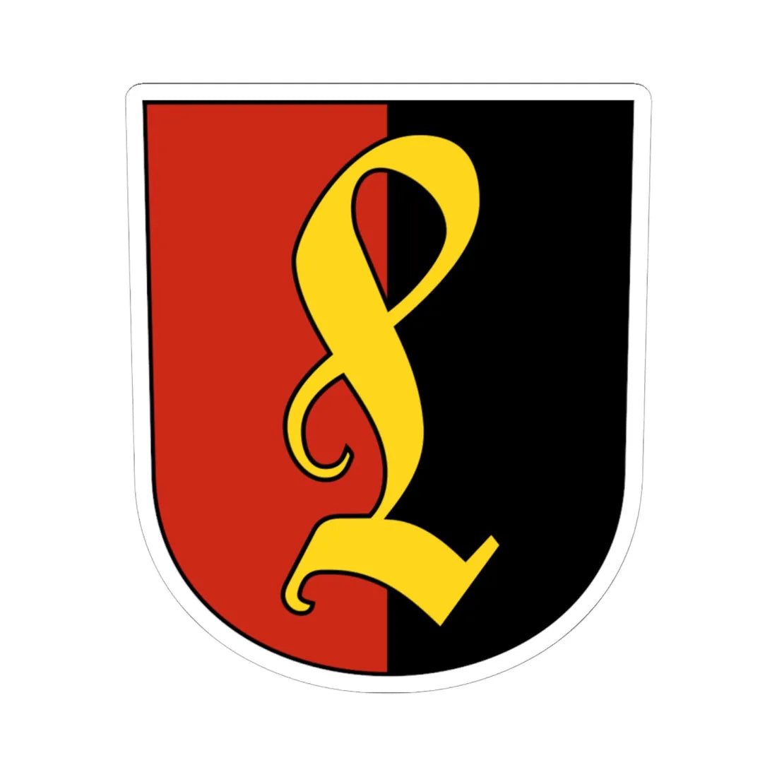 Wappen Lichtensteig (Switzerland) (Coat of Arms) STICKER Vinyl Kiss-Cut Decal 6 Inch White - The Sticker Space