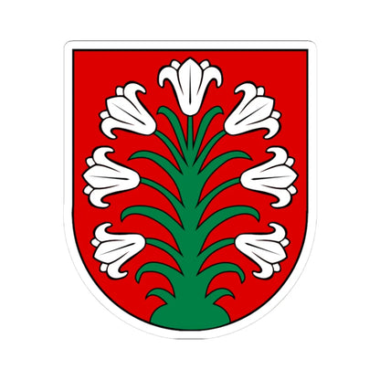Wappen Liebstadt (Germany) (Coat of Arms) STICKER Vinyl Kiss-Cut Decal 3 Inch White - The Sticker Space