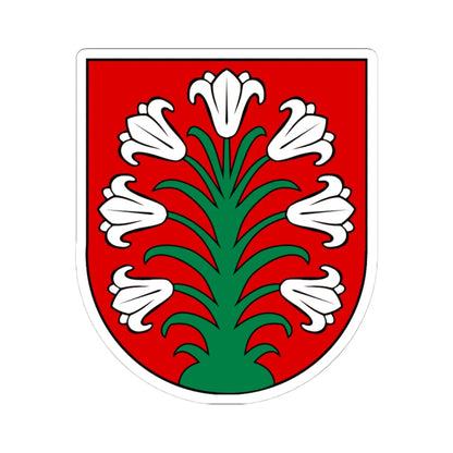 Wappen Liebstadt (Germany) (Coat of Arms) STICKER Vinyl Kiss-Cut Decal 4 Inch White - The Sticker Space