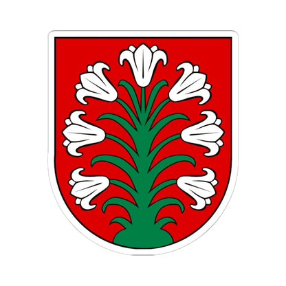 Wappen Liebstadt (Germany) (Coat of Arms) STICKER Vinyl Kiss-Cut Decal 6 Inch White - The Sticker Space