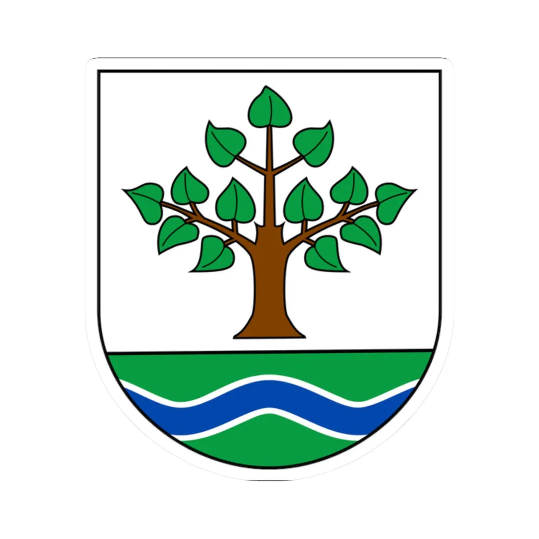 Wappen Limbach (Germany) (Coat of Arms) STICKER Vinyl Kiss-Cut Decal 2 Inch White - The Sticker Space