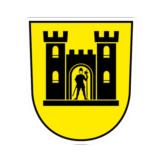 Wappen Lütisburg (Switzerland) (Coat of Arms) STICKER Vinyl Kiss-Cut Decal 2 Inch White - The Sticker Space