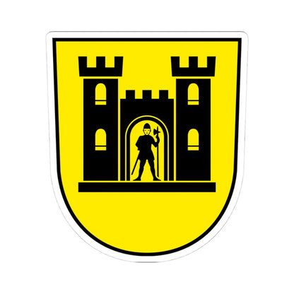 Wappen Lütisburg (Switzerland) (Coat of Arms) STICKER Vinyl Kiss-Cut Decal 4 Inch White - The Sticker Space