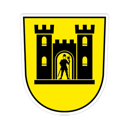 Wappen Lütisburg (Switzerland) (Coat of Arms) STICKER Vinyl Kiss-Cut Decal 6 Inch White - The Sticker Space