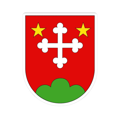 Wappen Lötschental (Switzerland) (Coat of Arms) STICKER Vinyl Kiss-Cut Decal 3 Inch White - The Sticker Space