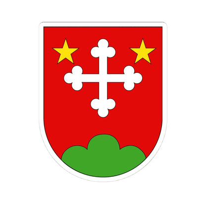 Wappen Lötschental (Switzerland) (Coat of Arms) STICKER Vinyl Kiss-Cut Decal 4 Inch White - The Sticker Space