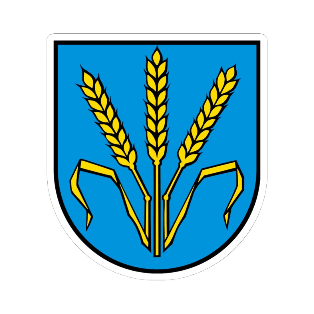 Wappen Lupfig (Switzerland) (Coat of Arms) STICKER Vinyl Kiss-Cut Decal 4 Inch White - The Sticker Space