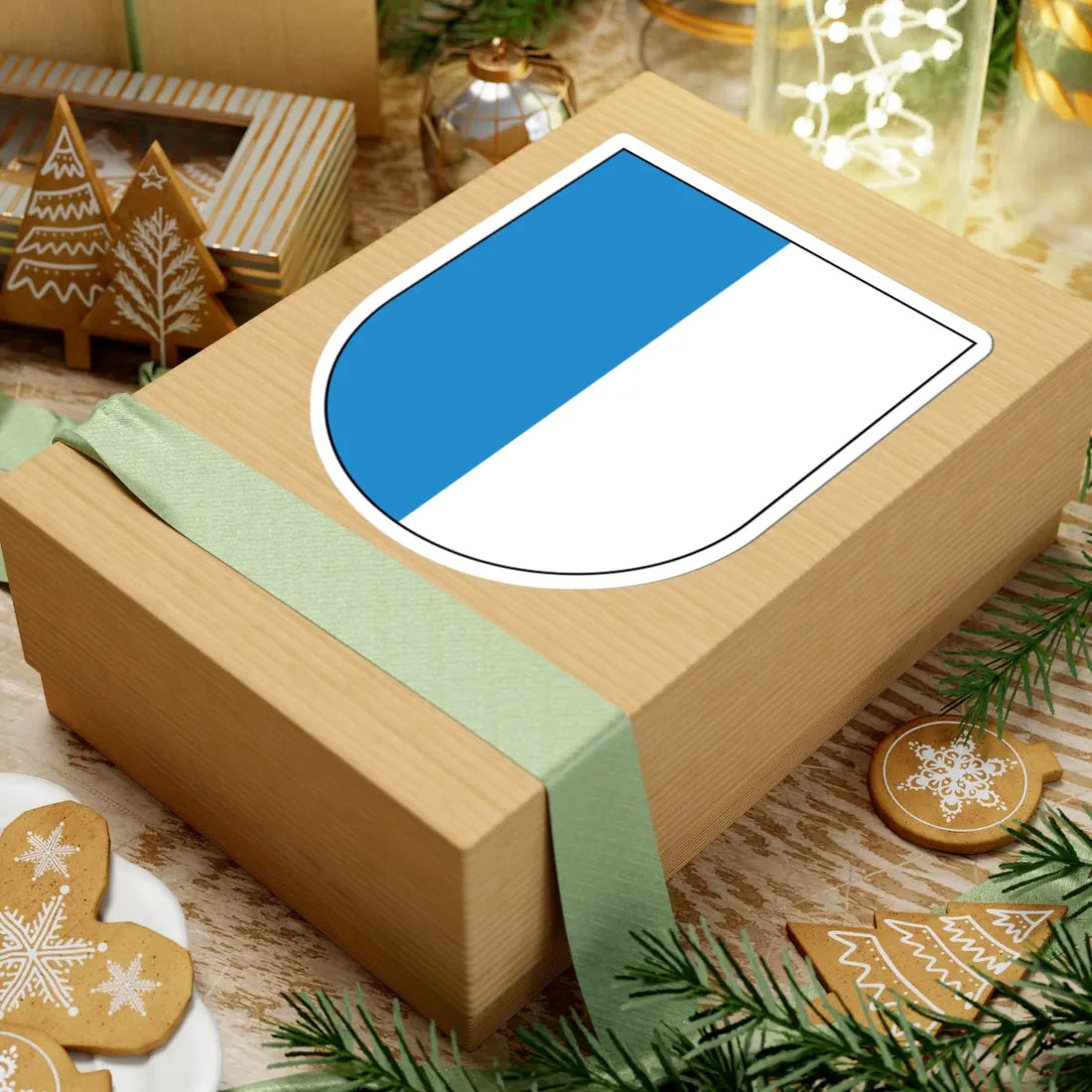 Wappen Luzern matt (Switzerland) (Coat of Arms) STICKER Vinyl Kiss-Cut Decal - The Sticker Space