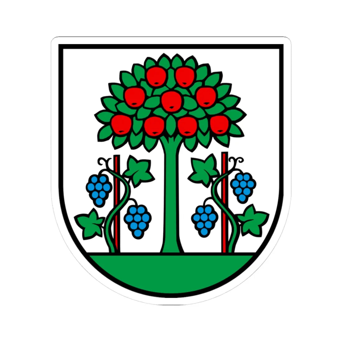 Wappen Magden AG (Switzerland) (Coat of Arms) STICKER Vinyl Kiss-Cut Decal 3 Inch White - The Sticker Space