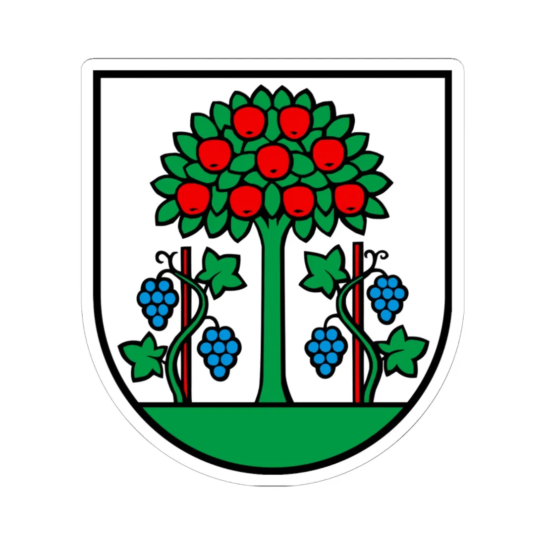 Wappen Magden AG (Switzerland) (Coat of Arms) STICKER Vinyl Kiss-Cut Decal 6 Inch White - The Sticker Space