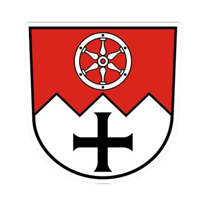 Wappen Main-Tauber-Kreis (Germany) (Coat of Arms) STICKER Vinyl Kiss-Cut Decal 2 Inch White - The Sticker Space