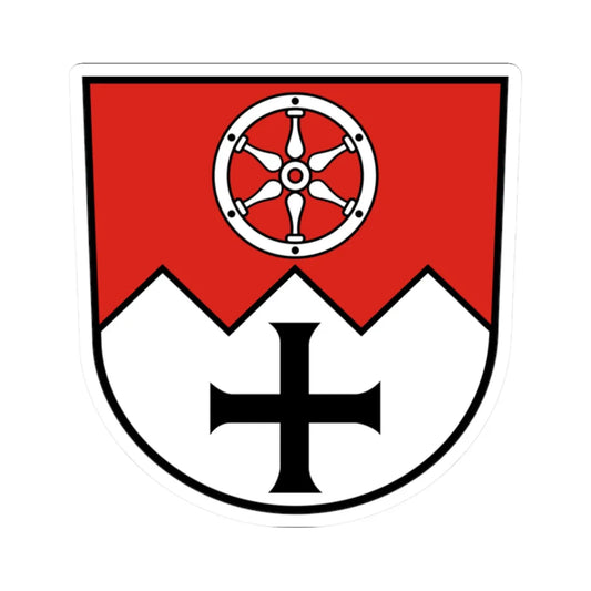 Wappen Main-Tauber-Kreis (Germany) (Coat of Arms) STICKER Vinyl Kiss-Cut Decal 2 Inch White - The Sticker Space