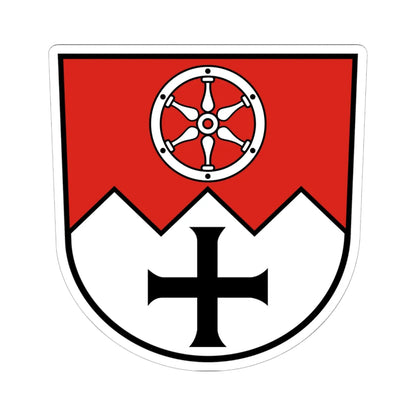 Wappen Main-Tauber-Kreis (Germany) (Coat of Arms) STICKER Vinyl Kiss-Cut Decal 6 Inch White - The Sticker Space