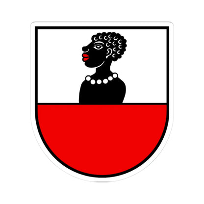 Wappen Mandach AG (Switzerland) (Coat of Arms) STICKER Vinyl Kiss-Cut Decal 3 Inch White - The Sticker Space