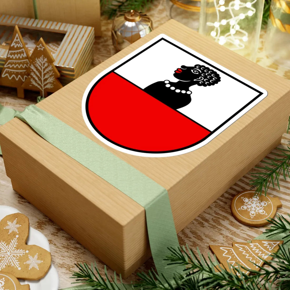 Wappen Mandach AG (Switzerland) (Coat of Arms) STICKER Vinyl Kiss-Cut Decal - The Sticker Space