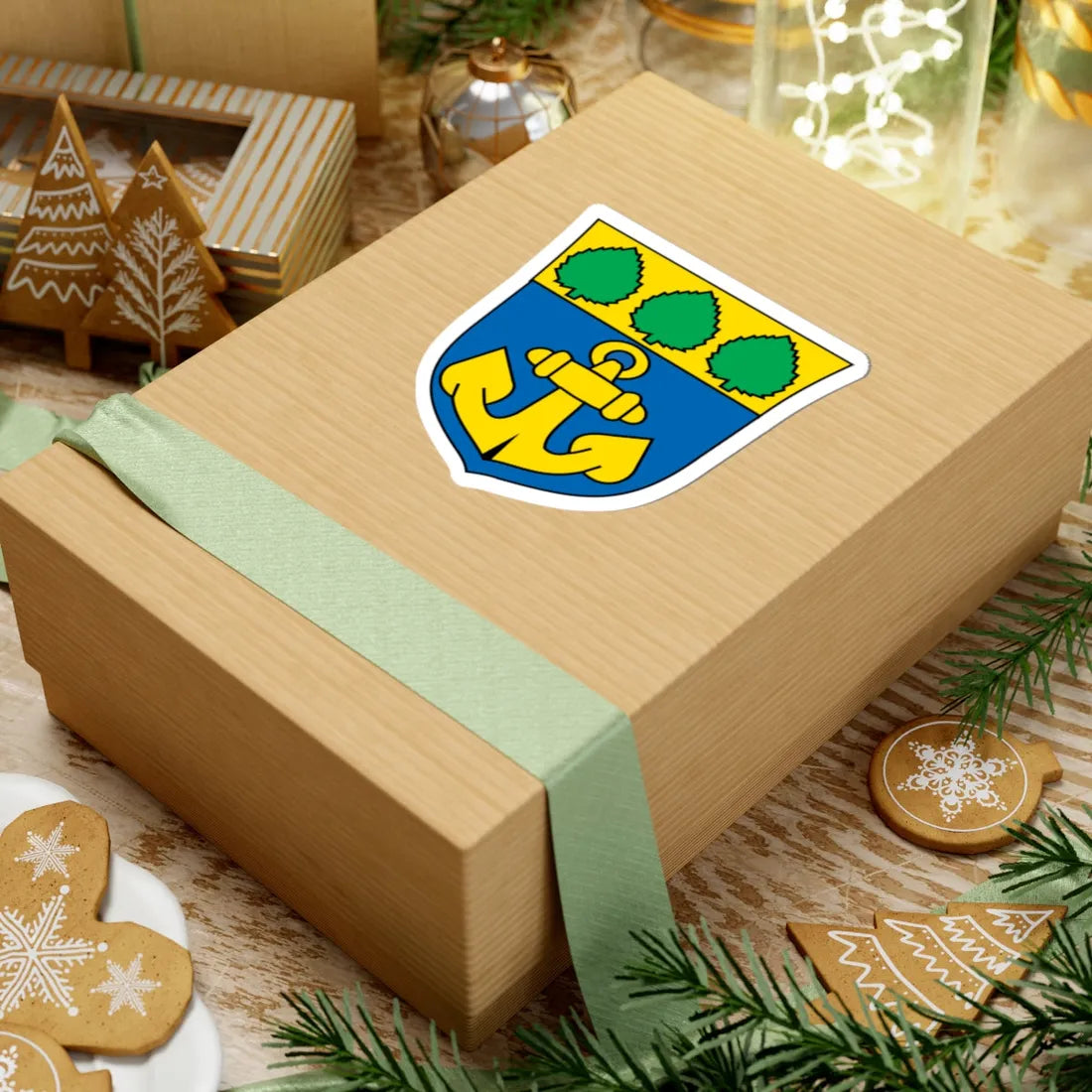 Wappen Mariehamns-Stad (Finland) (Coat of Arms) STICKER Vinyl Kiss-Cut Decal - The Sticker Space