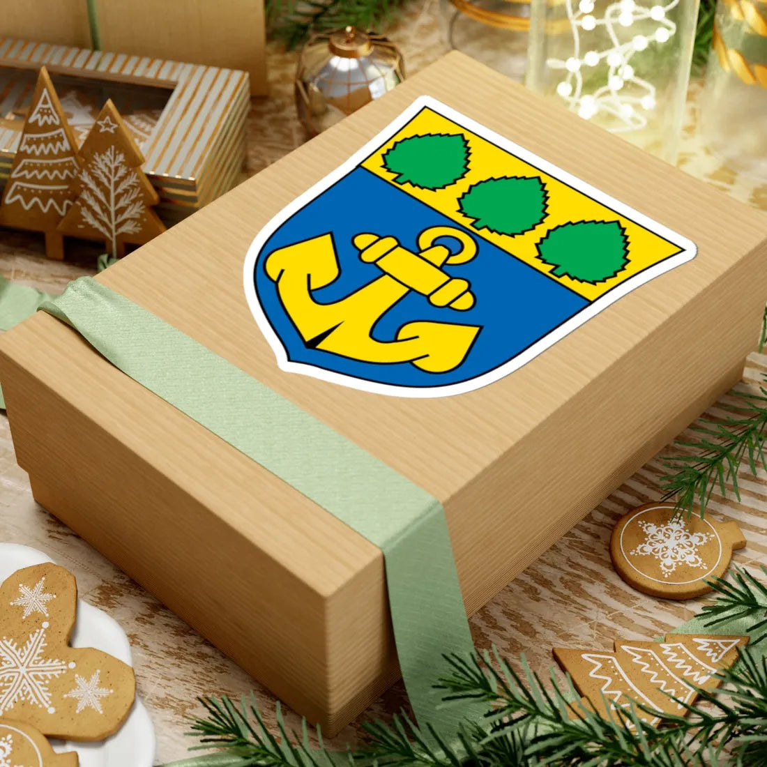 Wappen Mariehamns-Stad (Finland) (Coat of Arms) STICKER Vinyl Kiss-Cut Decal - The Sticker Space