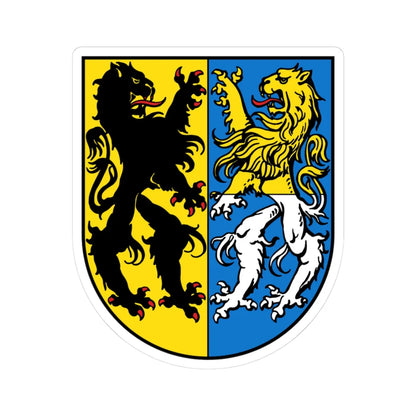 Wappen Markkleeberg (Germany) (Coat of Arms) STICKER Vinyl Kiss-Cut Decal 3 Inch White - The Sticker Space
