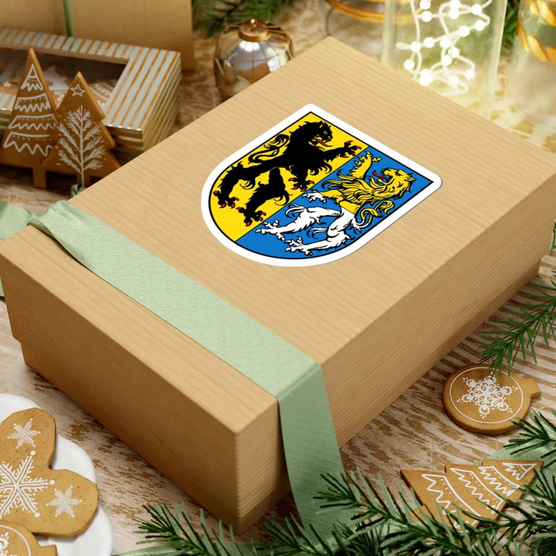 Wappen Markkleeberg (Germany) (Coat of Arms) STICKER Vinyl Kiss-Cut Decal - The Sticker Space