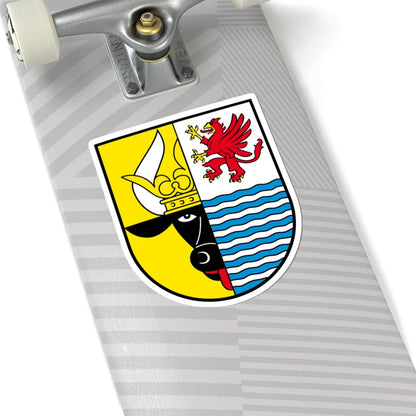 Wappen Mecklenburgische Seenplatte (Germany) (Coat of Arms) STICKER Vinyl Kiss-Cut Decal - The Sticker Space