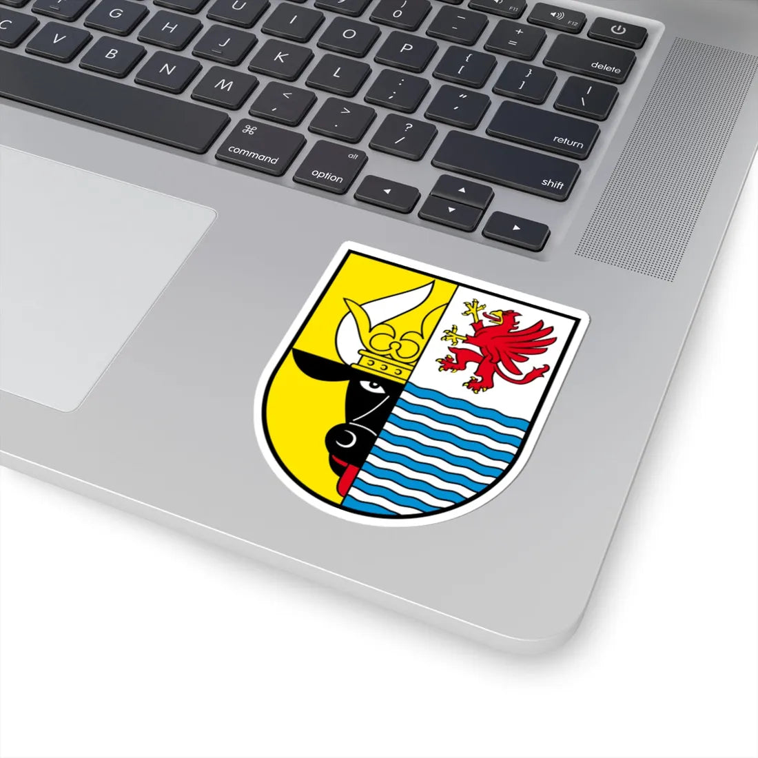 Wappen Mecklenburgische Seenplatte (Germany) (Coat of Arms) STICKER Vinyl Kiss-Cut Decal - The Sticker Space