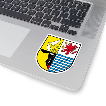 Wappen Mecklenburgische Seenplatte (Germany) (Coat of Arms) STICKER Vinyl Kiss-Cut Decal - The Sticker Space