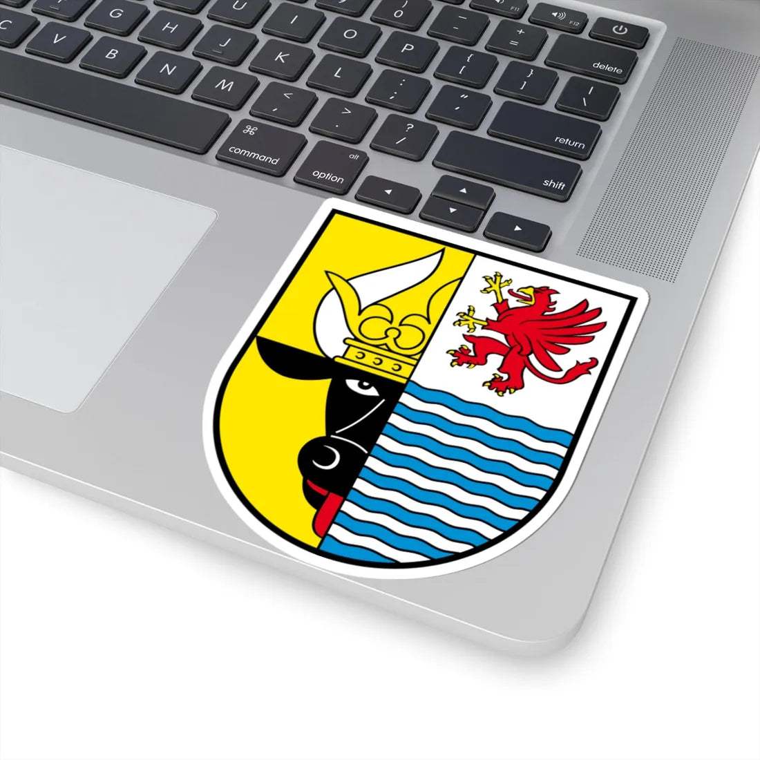 Wappen Mecklenburgische Seenplatte (Germany) (Coat of Arms) STICKER Vinyl Kiss-Cut Decal - The Sticker Space
