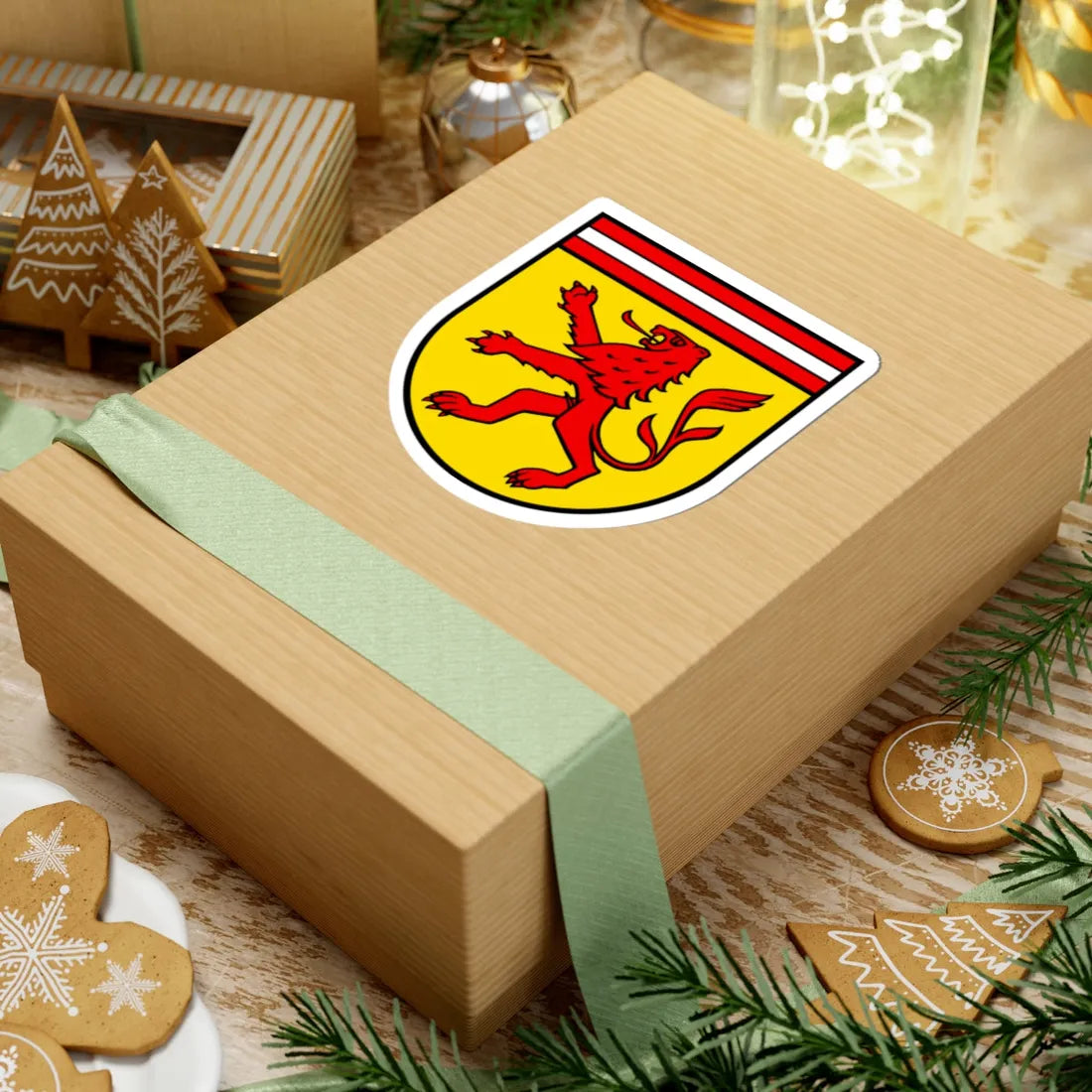 Wappen Mellingen AG (Switzerland) (Coat of Arms) STICKER Vinyl Kiss-Cut Decal - The Sticker Space