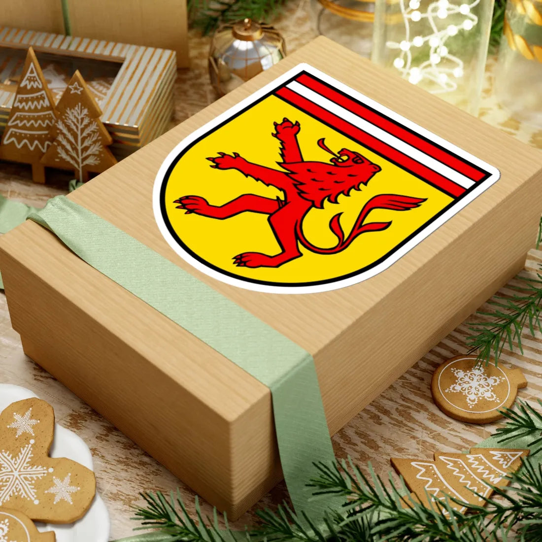 Wappen Mellingen AG (Switzerland) (Coat of Arms) STICKER Vinyl Kiss-Cut Decal - The Sticker Space