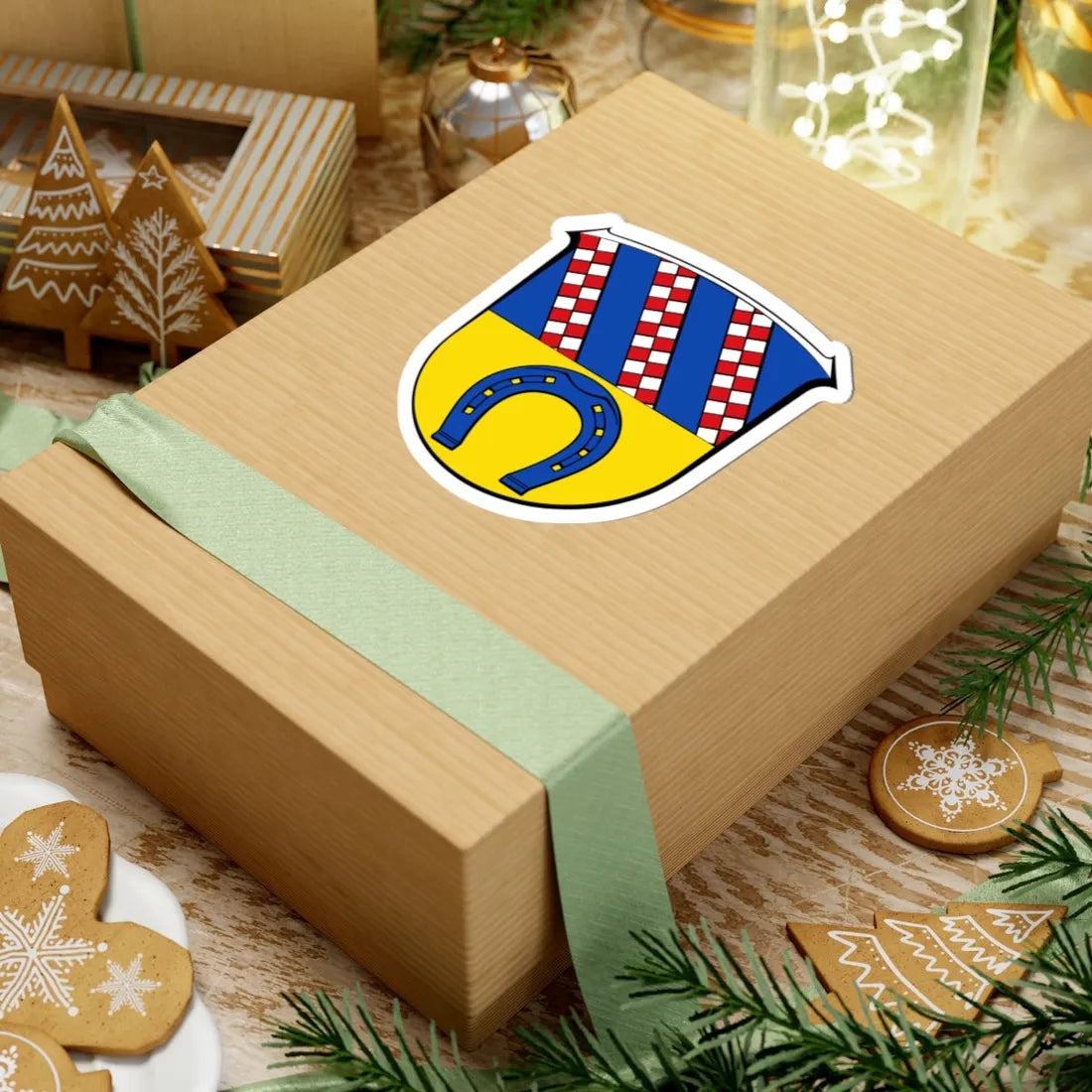 Wappen Messel (Germany) (Coat of Arms) STICKER Vinyl Kiss-Cut Decal - The Sticker Space