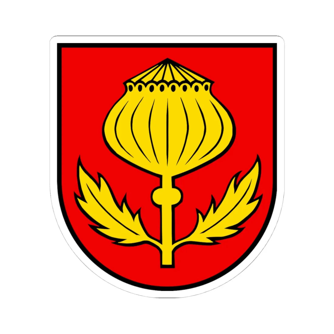 Wappen Mägenwil AG (Switzerland) (Coat of Arms) STICKER Vinyl Kiss-Cut Decal 4 Inch White - The Sticker Space