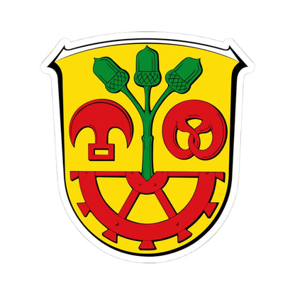 Wappen Mühltal (Germany) (Coat of Arms) STICKER Vinyl Kiss-Cut Decal 4 Inch White - The Sticker Space