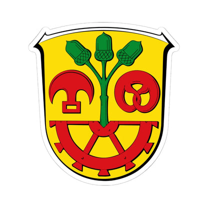 Wappen Mühltal (Germany) (Coat of Arms) STICKER Vinyl Kiss-Cut Decal 6 Inch White - The Sticker Space