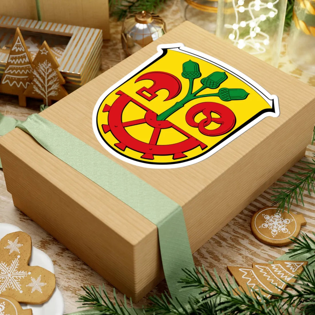 Wappen Mühltal (Germany) (Coat of Arms) STICKER Vinyl Kiss-Cut Decal - The Sticker Space