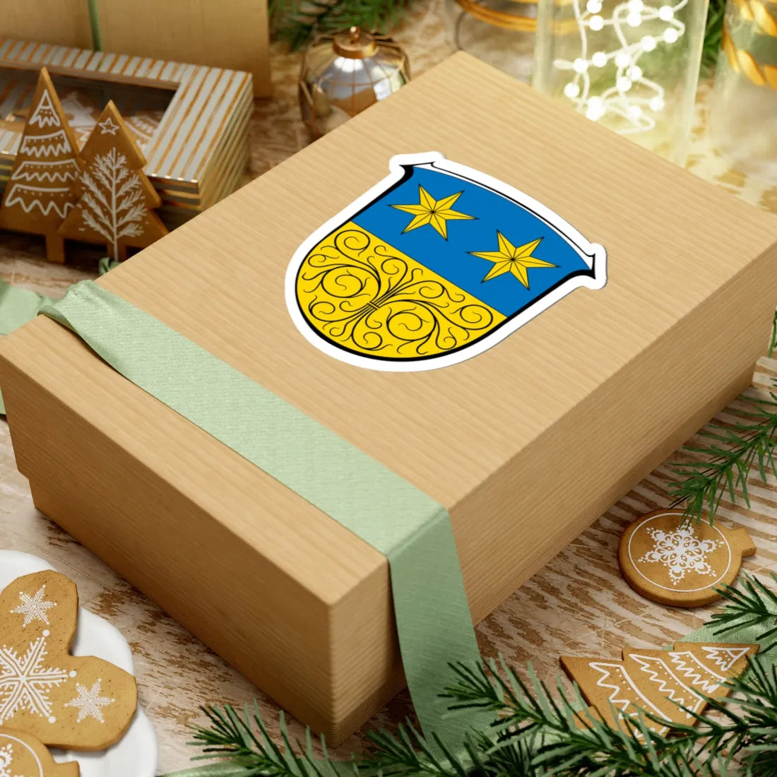 Wappen Michelstadt (Germany) (Coat of Arms) STICKER Vinyl Kiss-Cut Decal - The Sticker Space