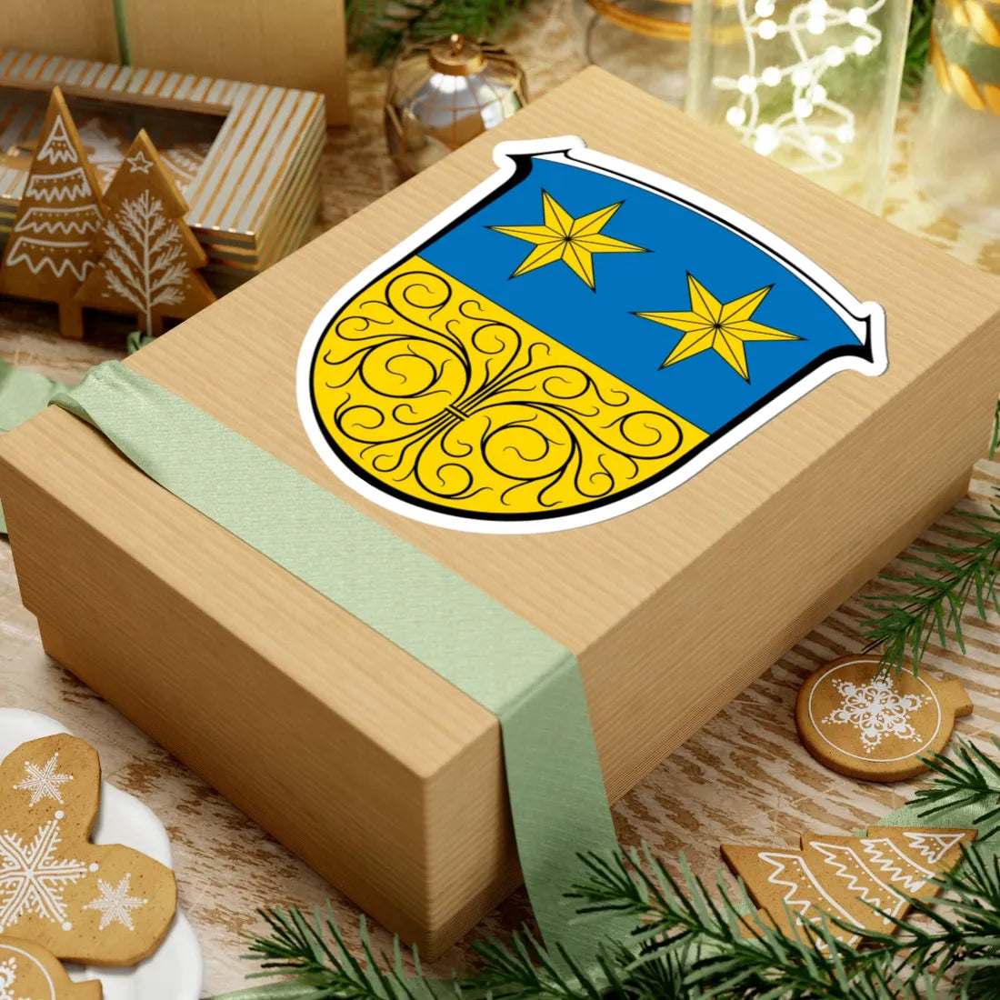 Wappen Michelstadt (Germany) (Coat of Arms) STICKER Vinyl Kiss-Cut Decal - The Sticker Space