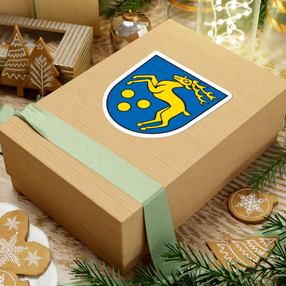 Wappen Mickhausen (Germany) (Coat of Arms) STICKER Vinyl Kiss-Cut Decal - The Sticker Space