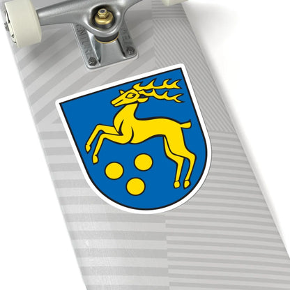 Wappen Mickhausen (Germany) (Coat of Arms) STICKER Vinyl Kiss-Cut Decal - The Sticker Space