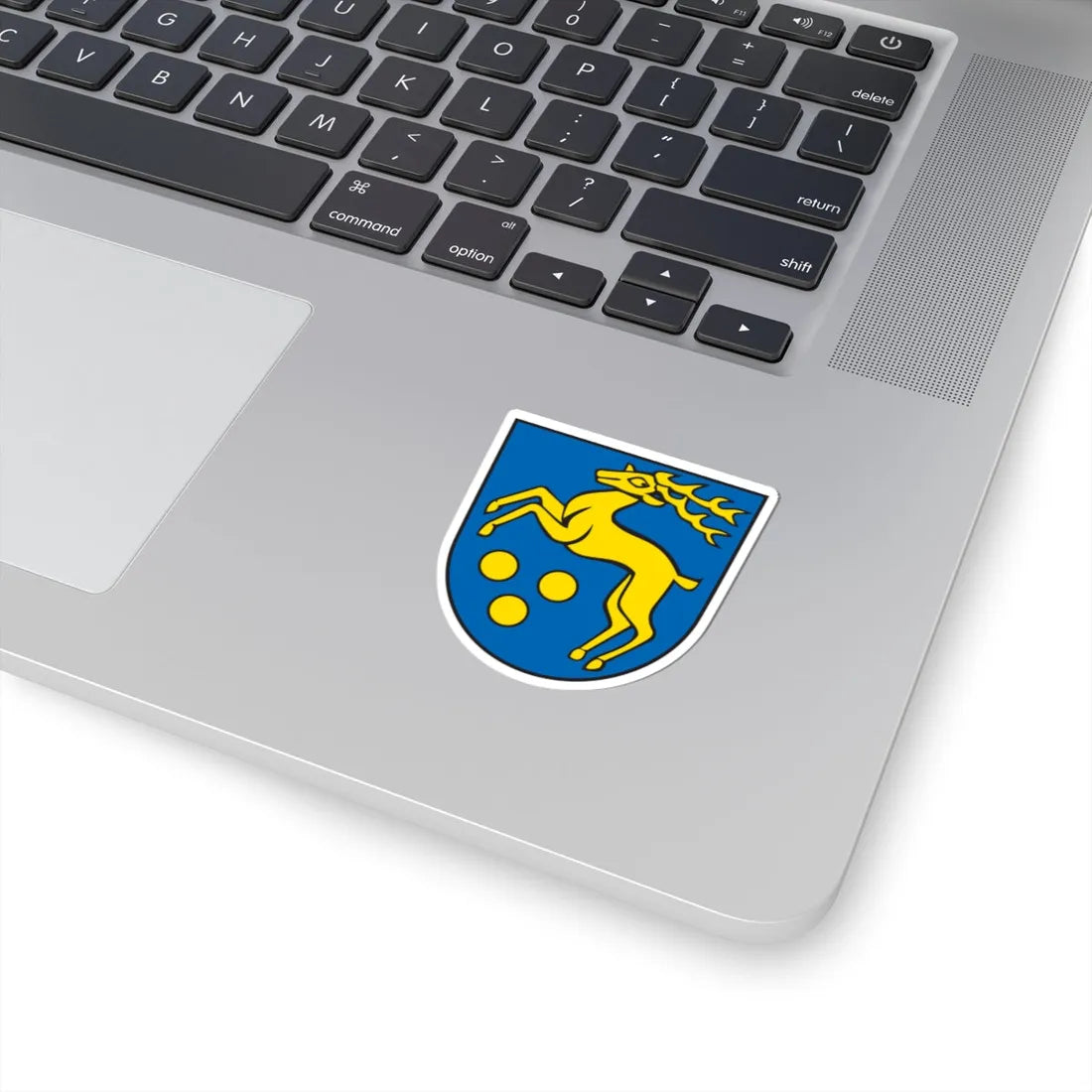 Wappen Mickhausen (Germany) (Coat of Arms) STICKER Vinyl Kiss-Cut Decal - The Sticker Space