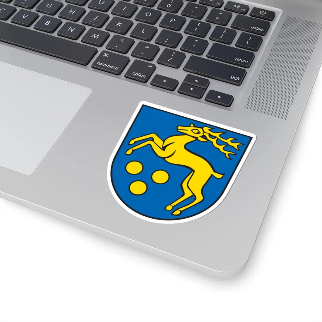 Wappen Mickhausen (Germany) (Coat of Arms) STICKER Vinyl Kiss-Cut Decal - The Sticker Space