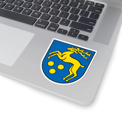 Wappen Mickhausen (Germany) (Coat of Arms) STICKER Vinyl Kiss-Cut Decal - The Sticker Space