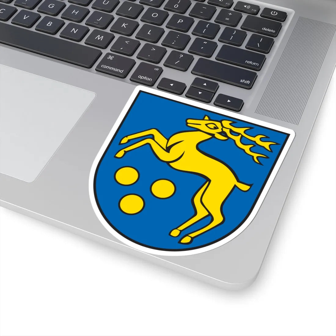 Wappen Mickhausen (Germany) (Coat of Arms) STICKER Vinyl Kiss-Cut Decal - The Sticker Space