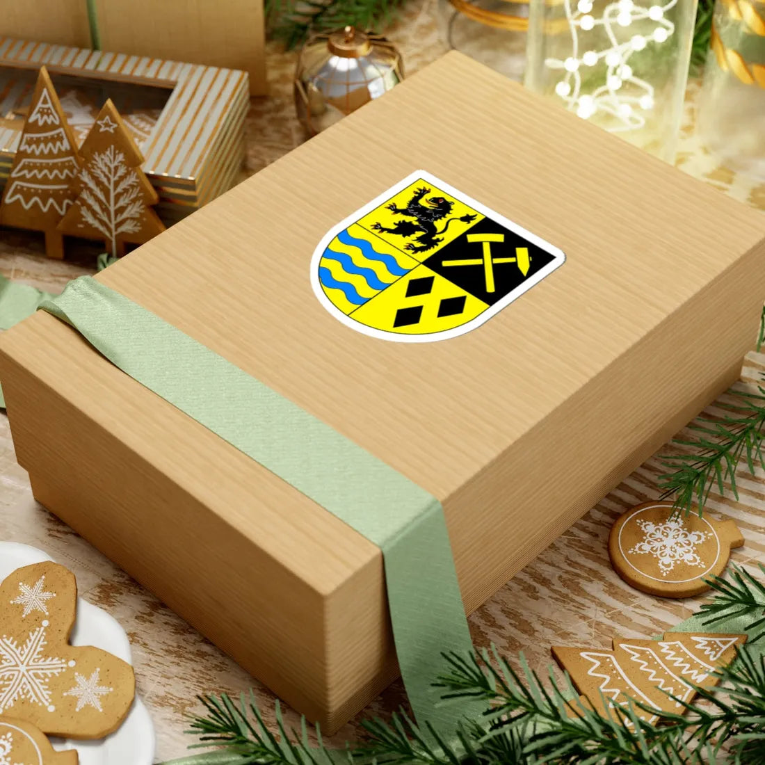 Wappen Mittelsachsen (Germany) (Coat of Arms) STICKER Vinyl Kiss-Cut Decal - The Sticker Space