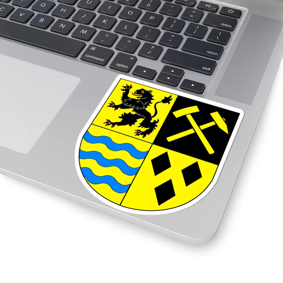 Wappen Mittelsachsen (Germany) (Coat of Arms) STICKER Vinyl Kiss-Cut Decal - The Sticker Space