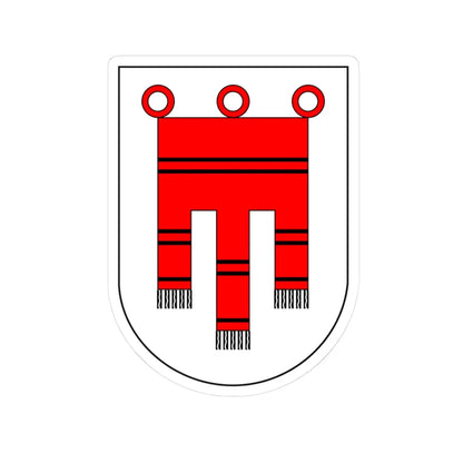 Wappen Montforter (Switzerland) (Coat of Arms) STICKER Vinyl Kiss-Cut Decal 3 Inch White - The Sticker Space