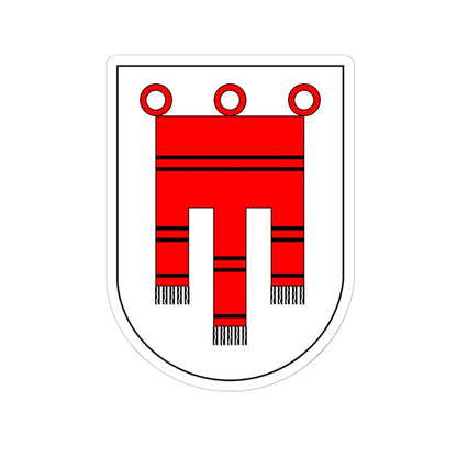 Wappen Montforter (Switzerland) (Coat of Arms) STICKER Vinyl Kiss-Cut Decal 6 Inch White - The Sticker Space