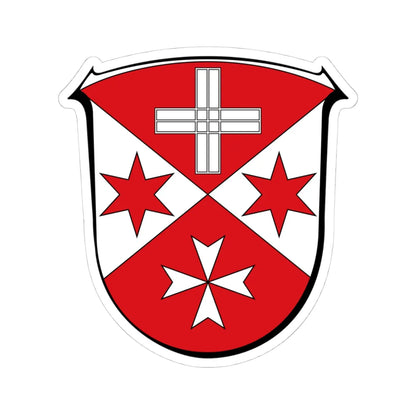 Wappen Mossautal (Germany) (Coat of Arms) STICKER Vinyl Kiss-Cut Decal 4 Inch White - The Sticker Space