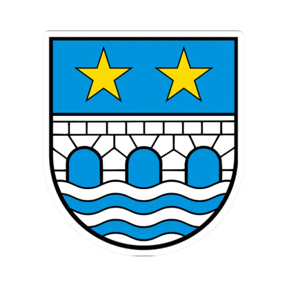 Wappen Muhen AG (Switzerland) (Coat of Arms) STICKER Vinyl Kiss-Cut Decal 2 Inch White - The Sticker Space