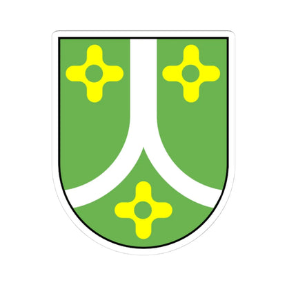 Wappen Muldentalkreis (Germany) (Coat of Arms) STICKER Vinyl Kiss-Cut Decal 4 Inch White - The Sticker Space